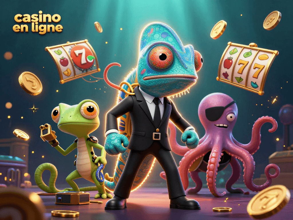 Jouer au casino en ligne avec des machines à sous en profitant des gains avec des personnages colorés.