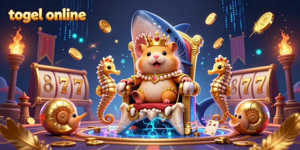 Experience the thrill of togel online in this dynamic casino illustration full of vibrant gaming elements.