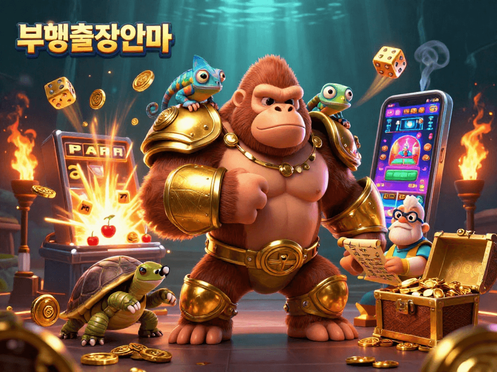Experience thrilling 부평출장안마 with a king gorilla and vibrant slot action bursting with excitement.