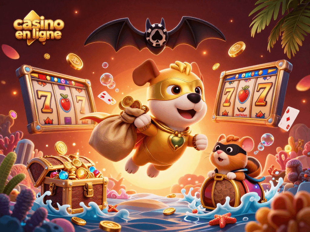 Le casino en ligne propose des aventures avec un chien super-héros et des gains en or.
