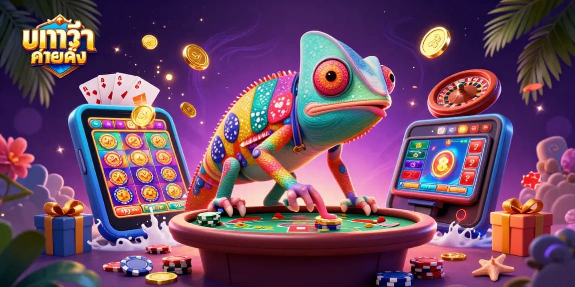 เล่นบาคาร่าค่ายดังในภาพที่มีจิ้งจกคาสิโนสุดอลังการและเกมที่น่าสนใจ