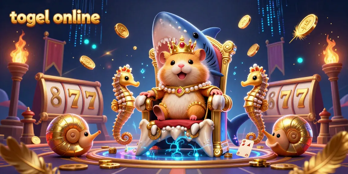 Experience the thrill of togel online in this dynamic casino illustration full of vibrant gaming elements.