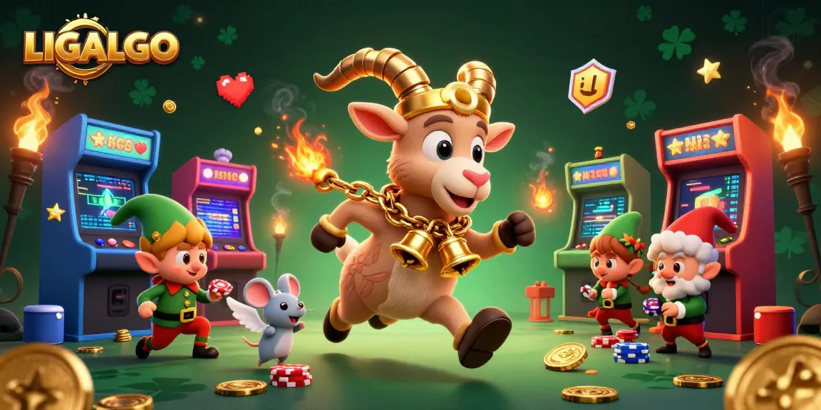 LIGALGO brings to life a fun and engaging holiday-horror casino scene with animated characters stealing poker chips.