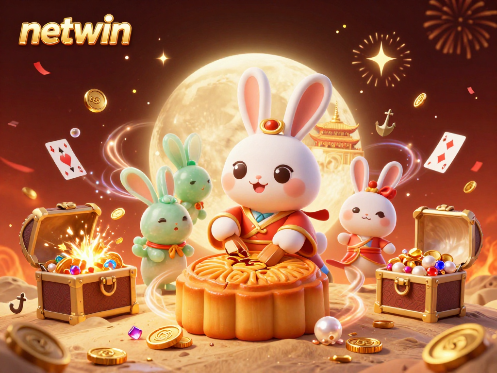 Experience the thrilling atmosphere of netwin's gaming with exciting poker chips and vibrant visual elements.