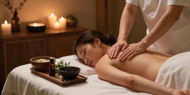 다낭 밤문화와 시너지 효과를 지닌 고급 마사지 치료 모습
