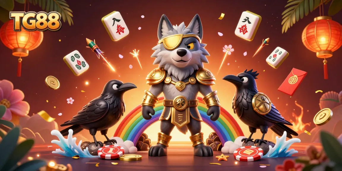 Experience thrilling gameplay at TG88 with mythological characters amid vibrant casino elements.