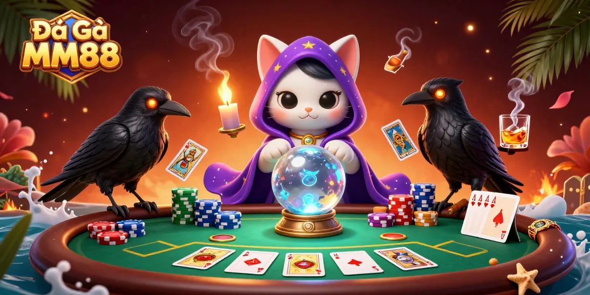 Explore thrilling gameplay and strategies of Đá Gà MM88 in this vibrant digital illustration.