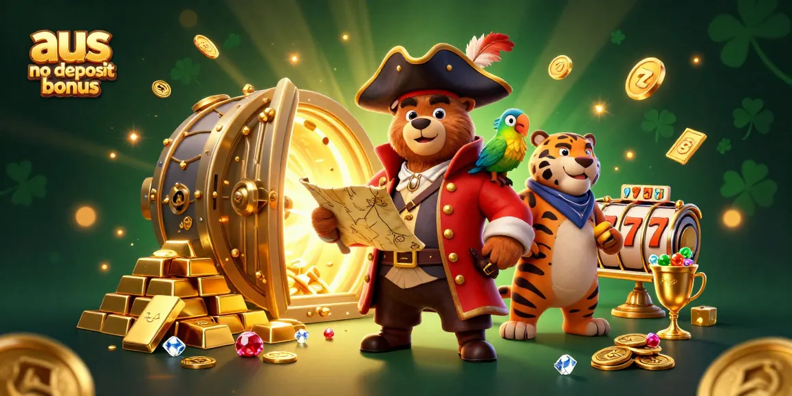 Join the excitement with aus no deposit bonus at vibrant casino scenes featuring pirate and treasure elements.