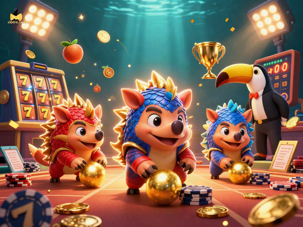 Experience excitement with sites similar to bovada, showcasing thrilling casino action with vibrant characters and game elements.