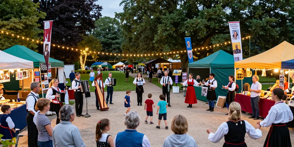Breton cultural festival celebrating M98 สล๊อตเว็บตรง with vibrant music, dance, and local artists.