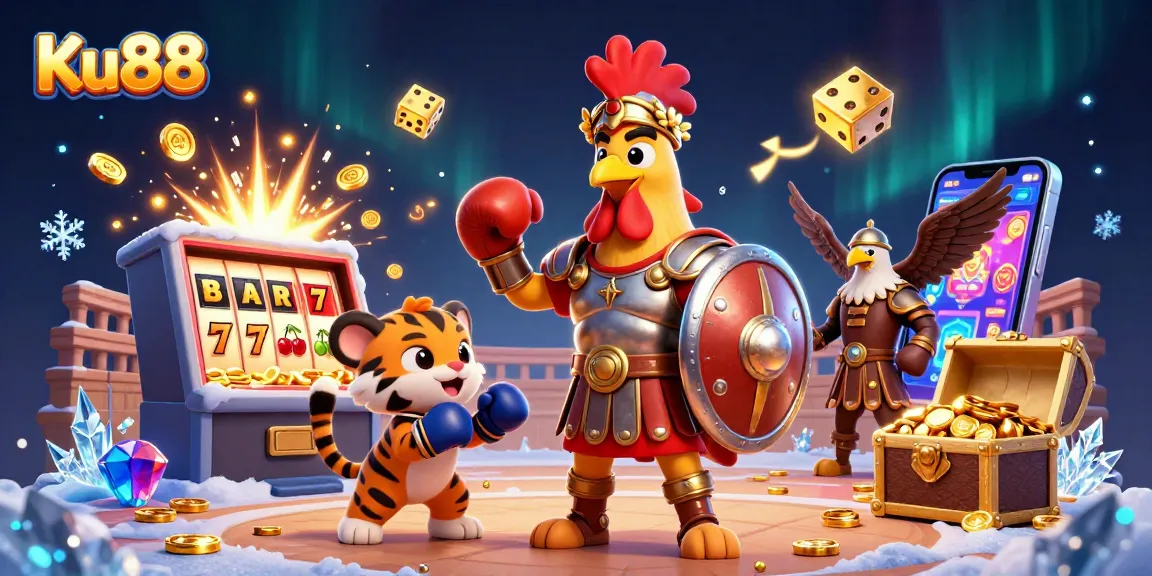 Engage in thrilling gameplay at Ku88 with explosive jackpots and vibrant casino visuals