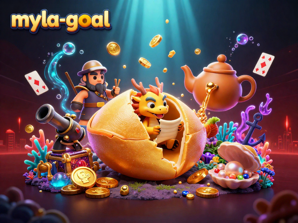 Play the exciting myla-goal game filled with golden fortunes and casino treasures.