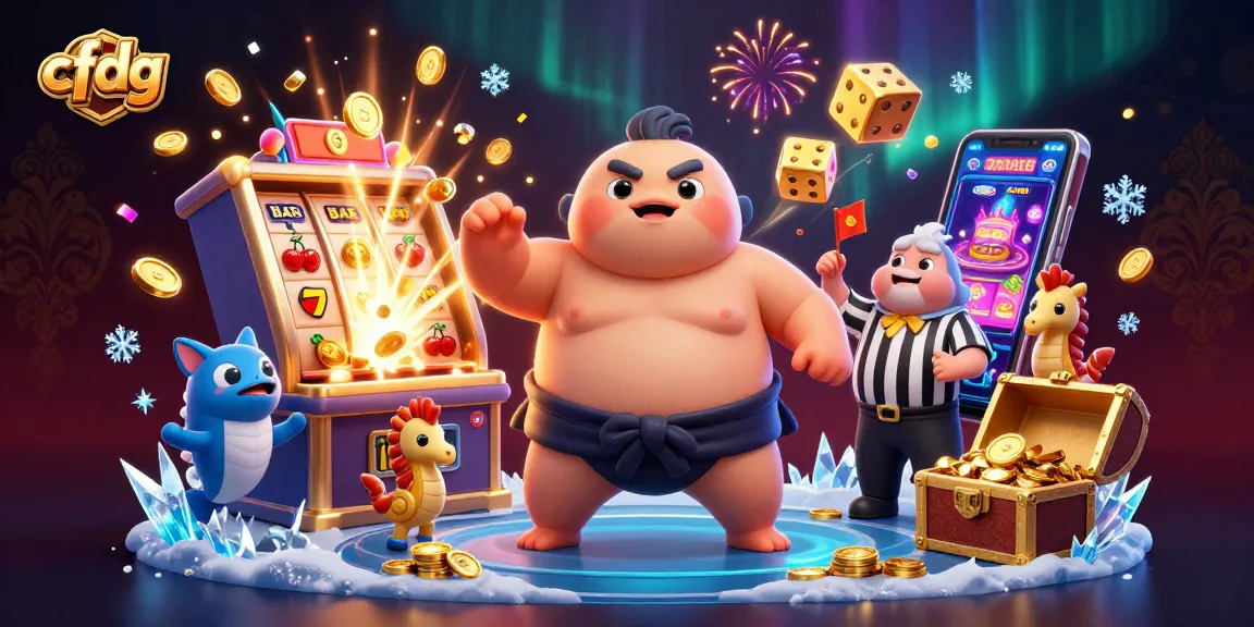 Experience cfdg's vibrant underwater gambling scene with characters celebrating a jackpot!