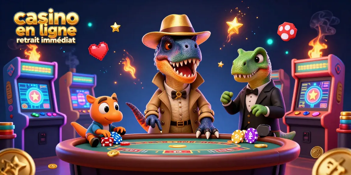 Jouez au casino en ligne retrait immédiat avec un rapace et un boss dans une scène dynamique de jeu.