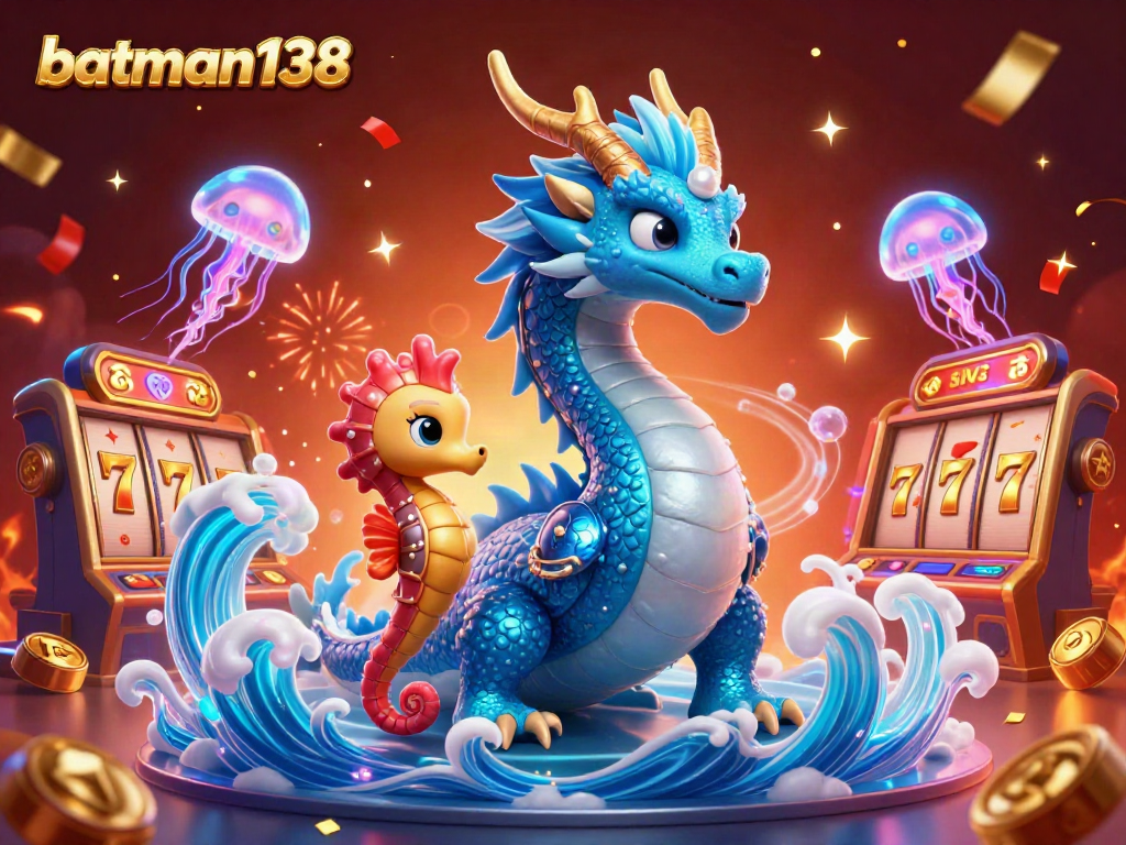 Experience excitement at batman138 with colorful slot reels and mythical sea creatures