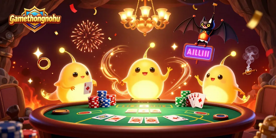 Engage in thrilling moments at gamethuongnohu with a vibrant cave casino lit by bioluminescent glowworms.