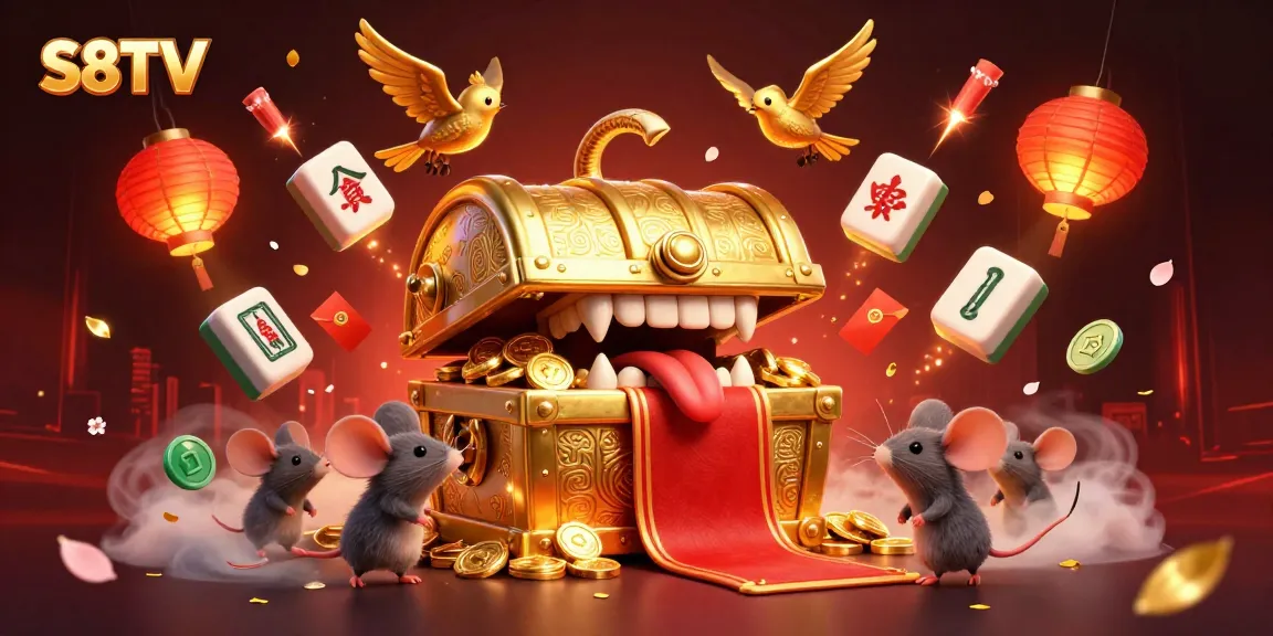 S8TV delivers thrilling online gambling with a golden treasure chest and adventure elements.