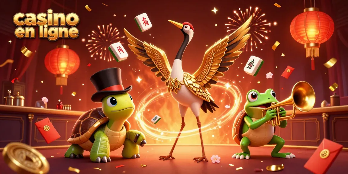 Vivez l'excitation du casino en ligne avec cette illustration 3D colorée et dynamique.