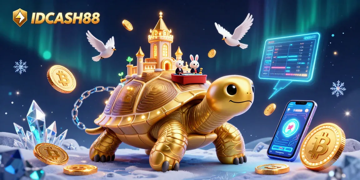 Experience vibrant gaming with IDCASH88's animated casino, showcasing coins and a lively atmosphere.