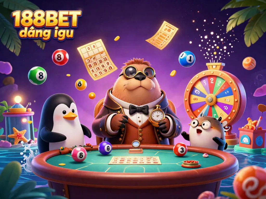 Engage with the vibrant underwater poker scene featuring a jolly walrus and sophisticated dealer as you discover 188BET đăng nhập.