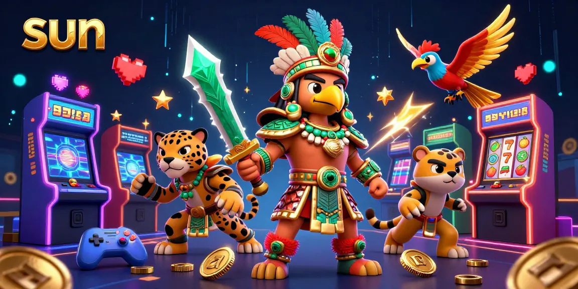 Experience thrilling gameplay at sun-themed online casinos with vibrant gaming elements and dynamic characters.