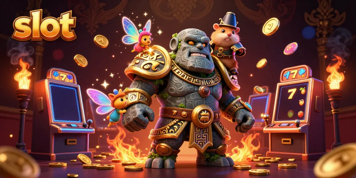 Menangkan jackpot slot dengan keajaiban di antara golem, peri, dan kesatria hamster.