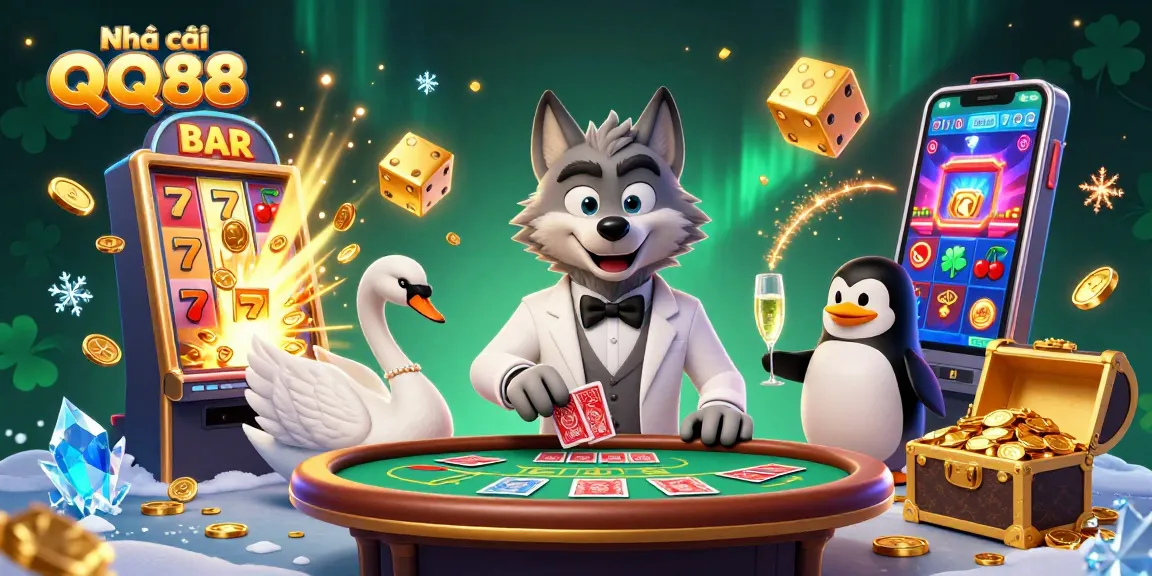 Engage with Nhà cái QQ88’s vibrant casino scene showcasing thrilling gameplay and unique characters.