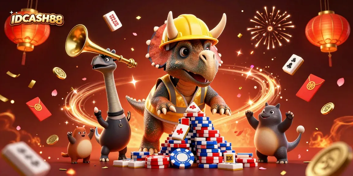 Spin to win big at IDCASH88 with engaging casino-themed elements in a celebratory scene