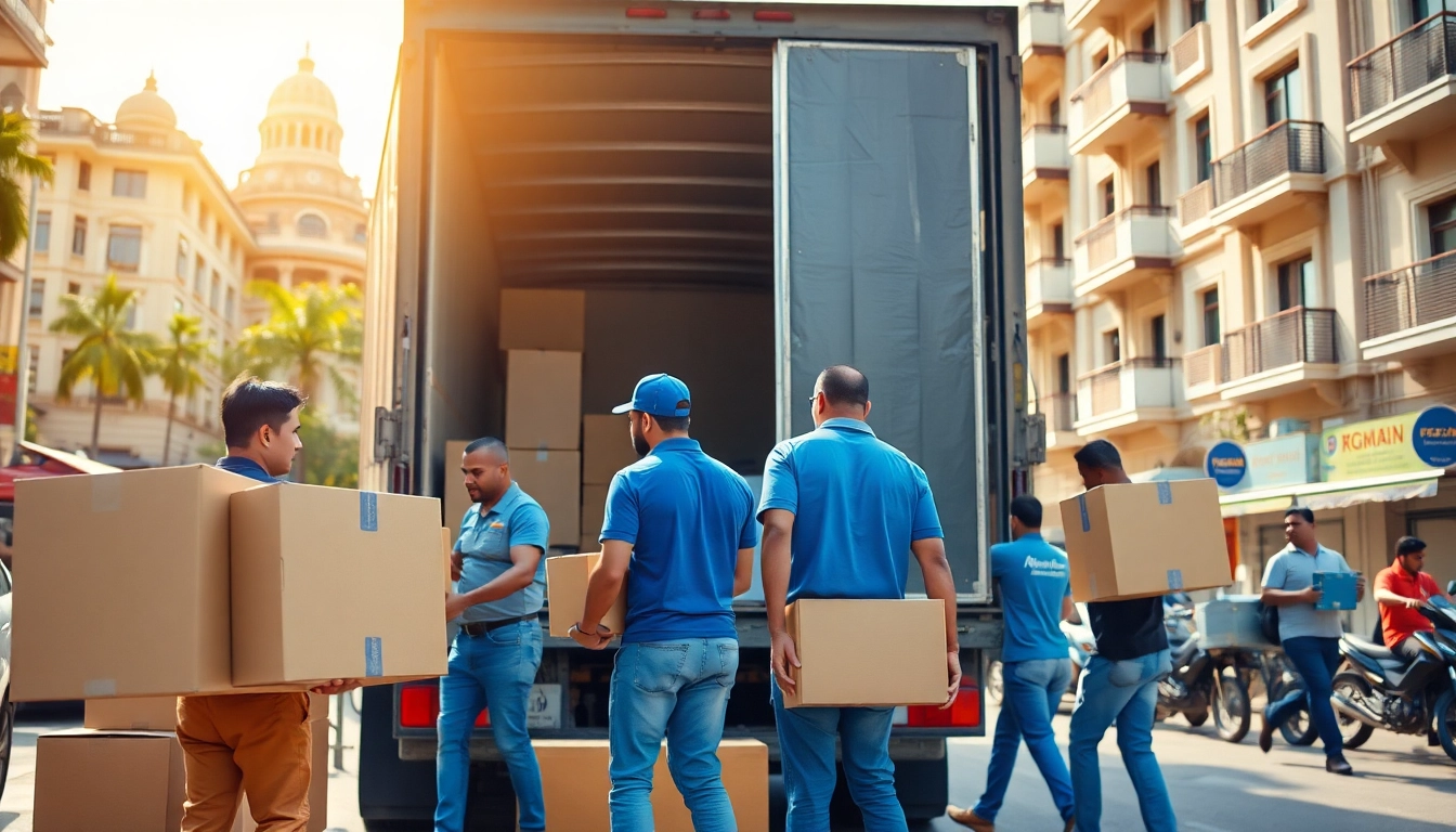 Efficient WRITER RELOCATIONS IN POWAI team loading boxes into a moving truck for a stress-free move.