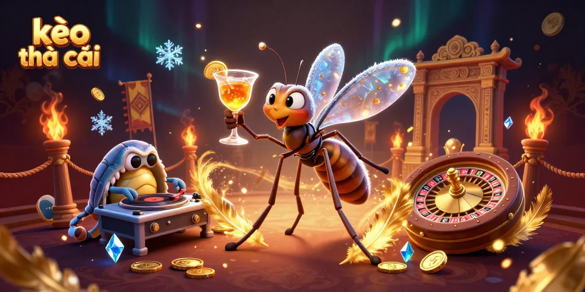 Engage in thrilling betting with kèo nhà cái featuring unique casino mascot and dynamic gaming elements.