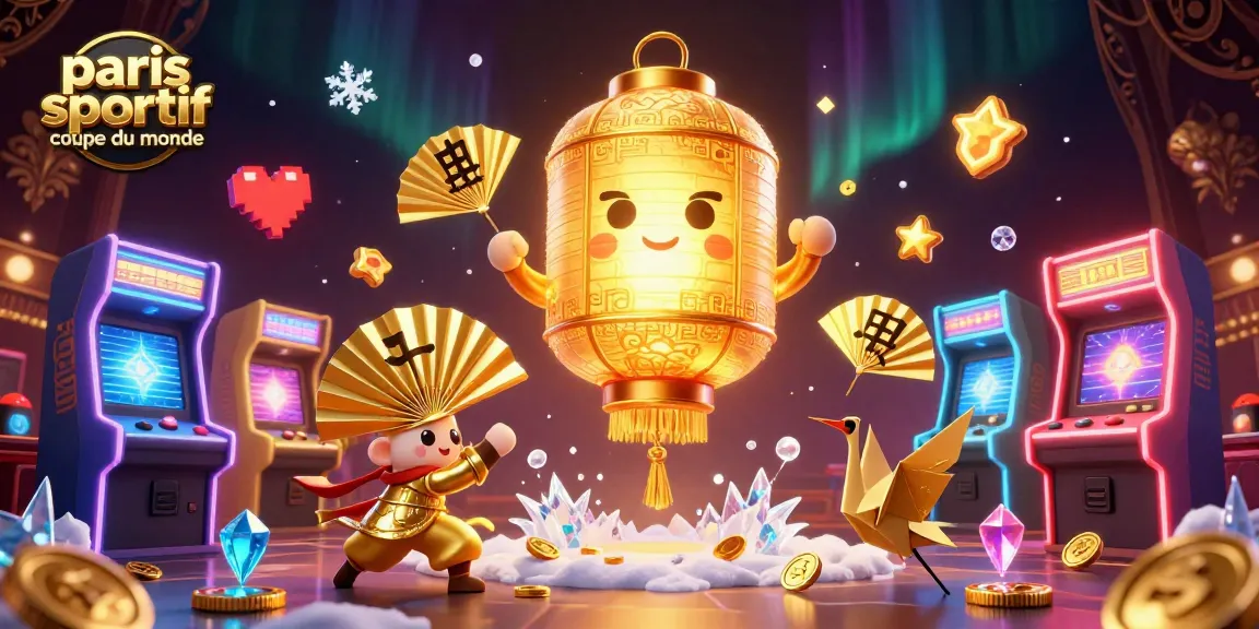 Engagez-vous avec le paris sportif coupe du monde lors de ce casino animé avec des symboles de chance.