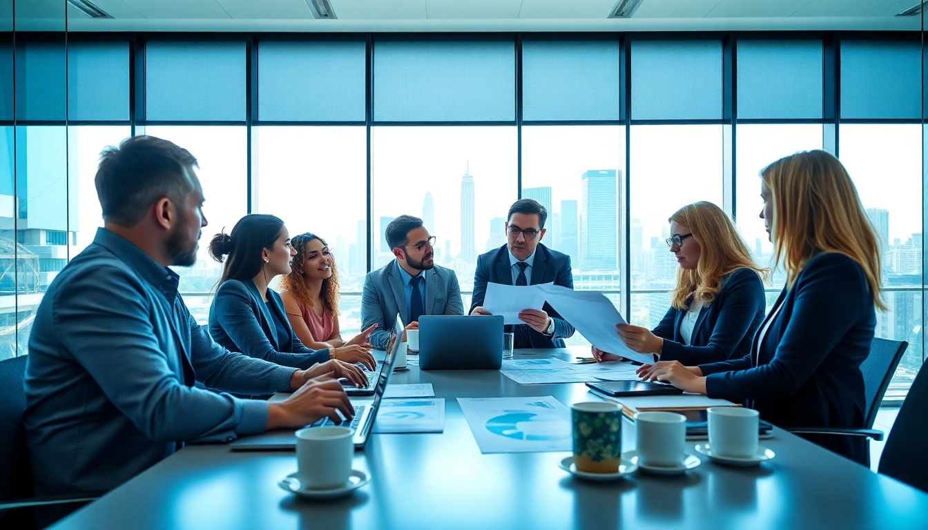Discussing merchant cash advance pros and cons in a professional meeting setting.