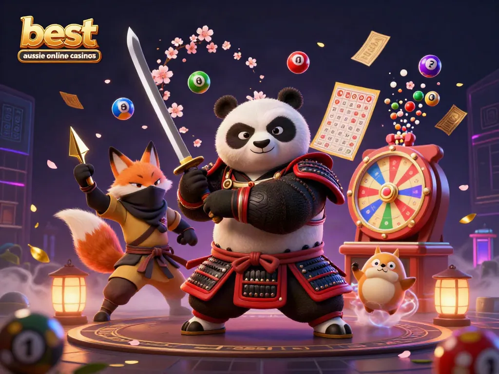 Experience exciting gameplay at the best aussie online casinos illustrated with dynamic gaming elements.