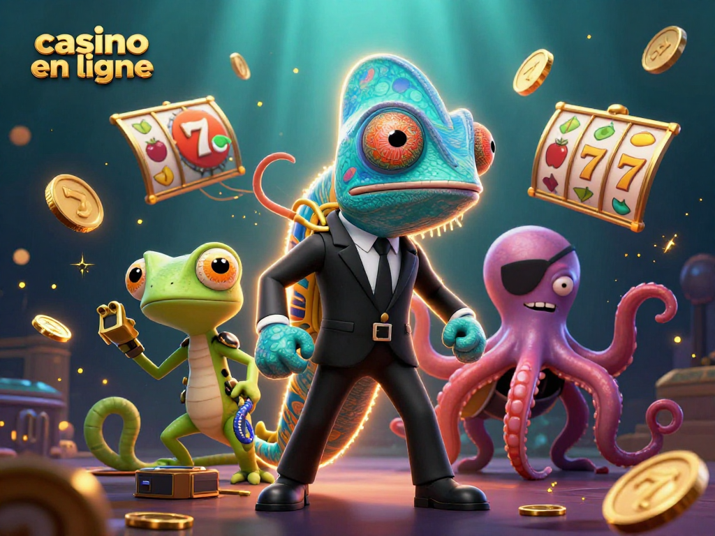Jouer au casino en ligne avec des machines à sous en profitant des gains avec des personnages colorés.