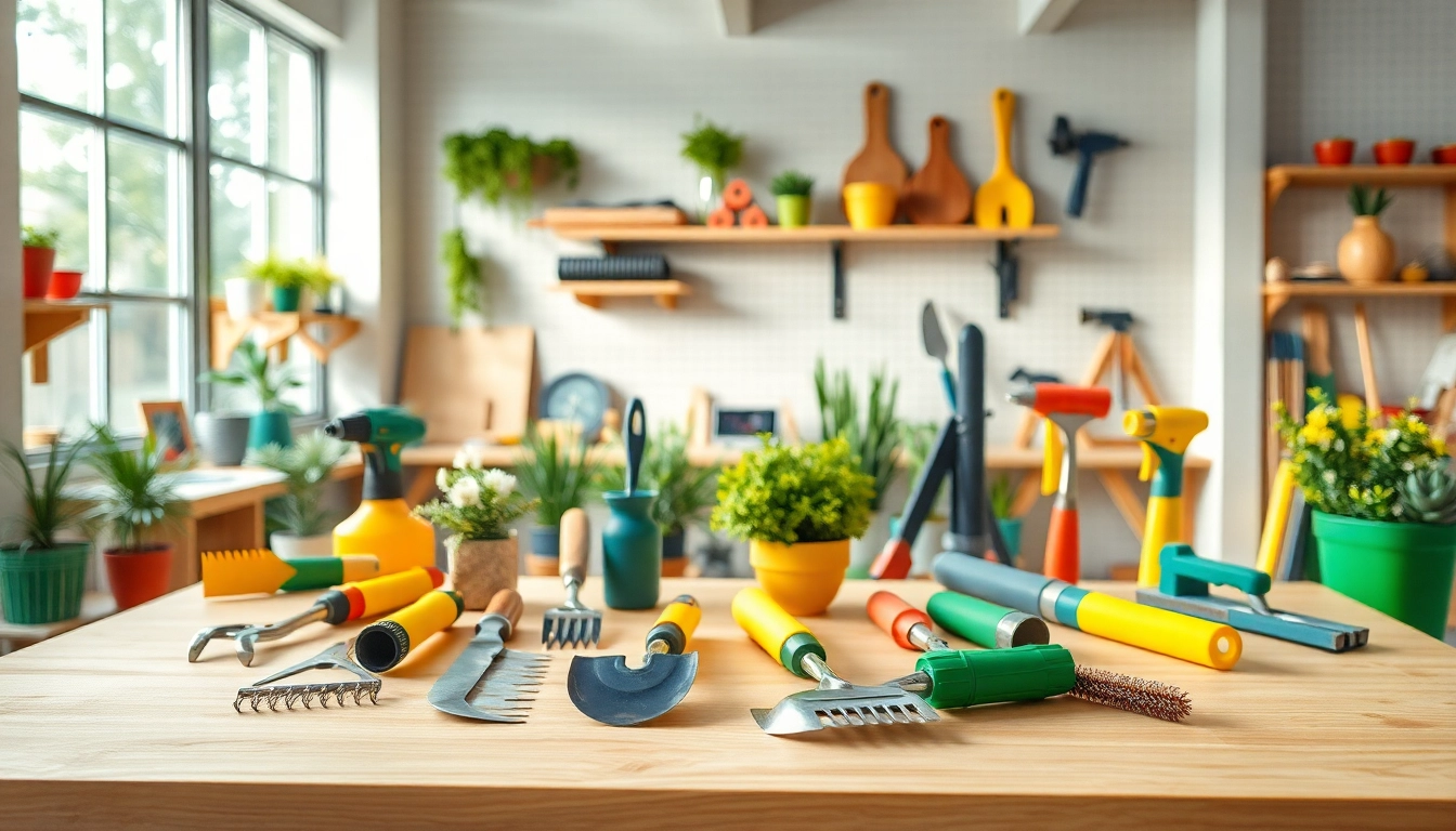 Explora herramientas brillantes con un acabado profesional sobre una mesa, listas para inspirar proyectos creativos.