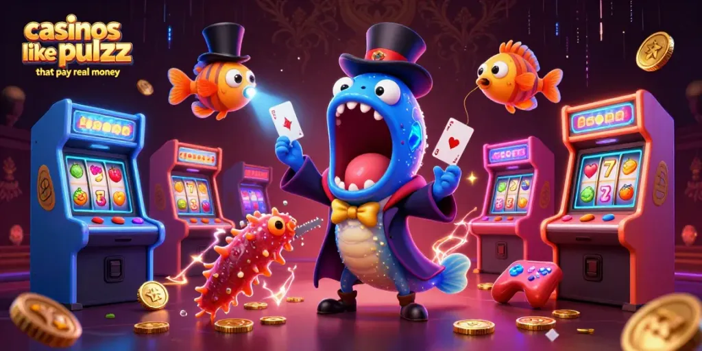 Experience wins at casinos like pulsz that pay real money, featuring vibrant animated characters and engaging game elements.