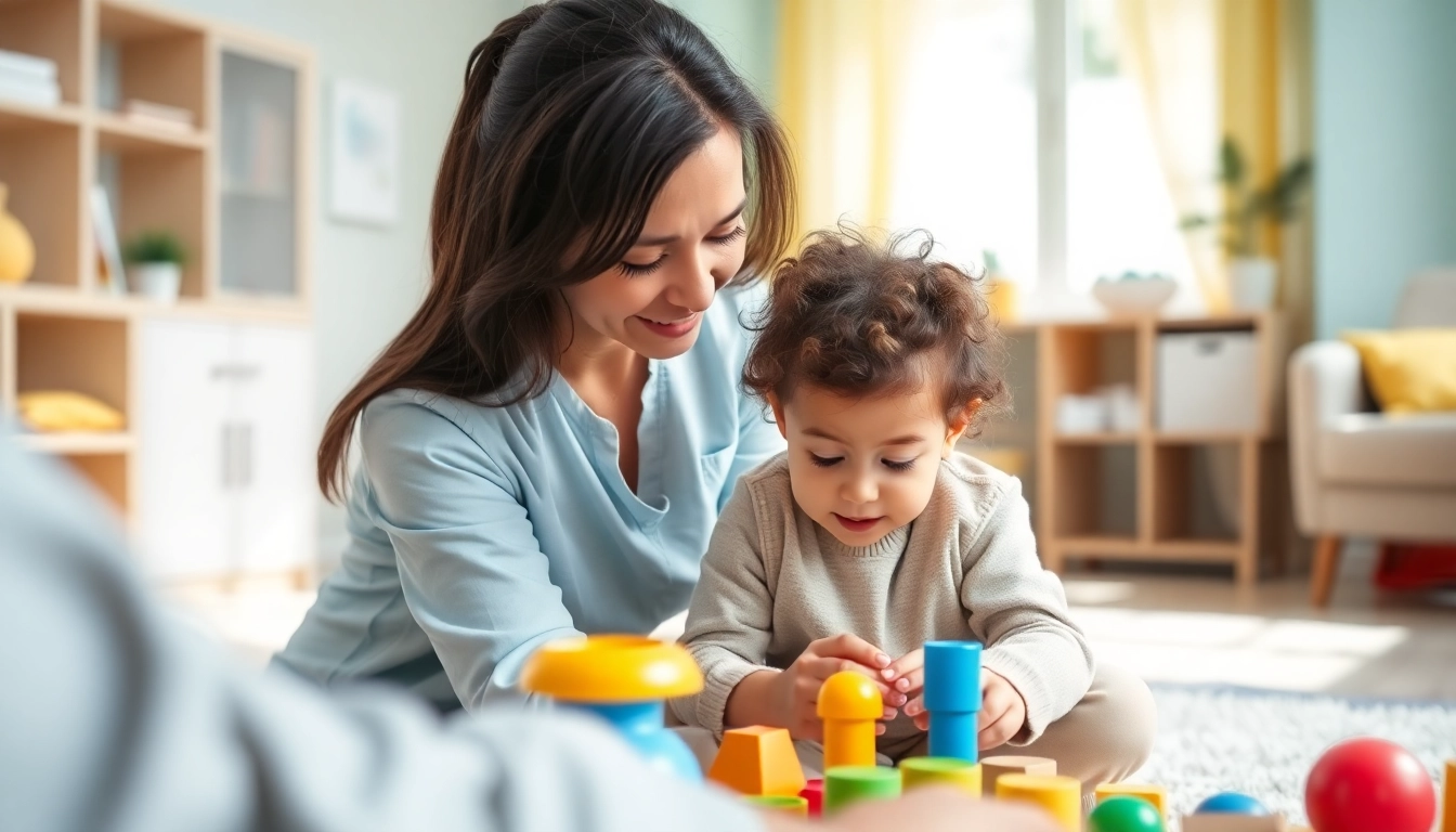 Engaging autism therapy session showcasing a child involved in therapeutic play.