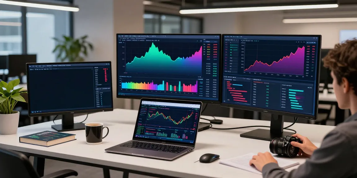 TSE market data feed displayed on advanced trading monitors in a modern crypto workspace.