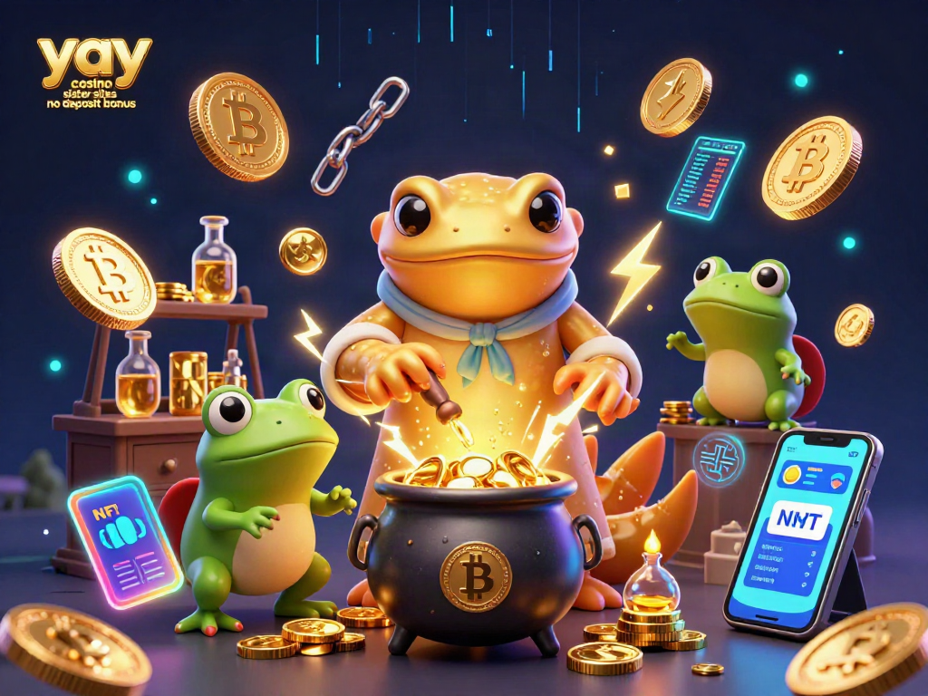 Spin and win with yay casino sister sites no deposit bonus at a fun medieval-themed illustration.