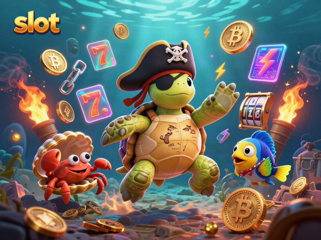 Engaging pirate-themed slot scene with vibrant characters and casino symbols.