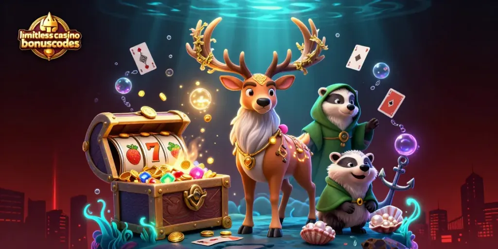 Play and win at limitlesscasinobonuscodes with vibrant gaming elements and action-packed scenes.