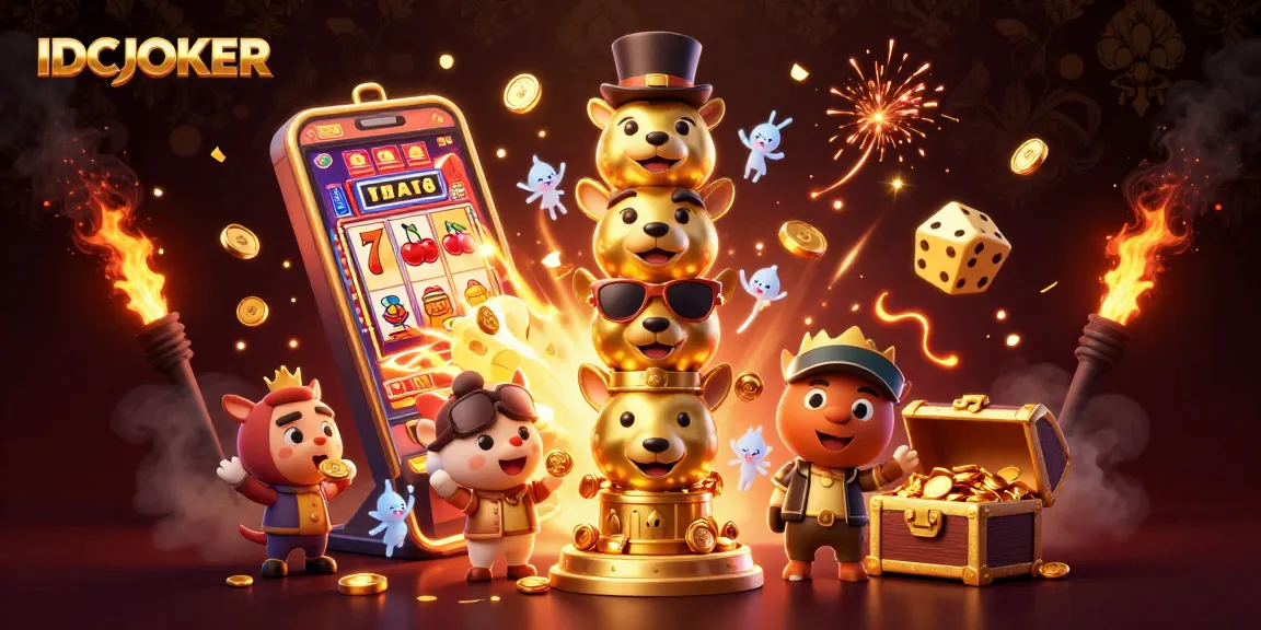 Experience the excitement at IDCJOKER with vibrant casino elements, celebrating modern gaming.
