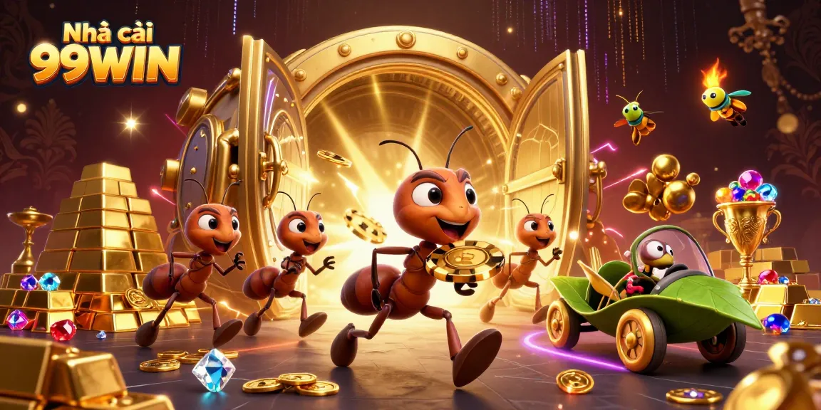 House a thrilling heist with Nhà cái 99WIN at the center of a vibrant casino adventure.