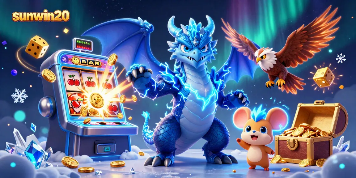Engage with sunwin20's thrilling slots featuring a dynamic jackpot scene with vibrant casino elements.