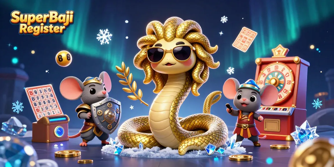 Engage with the SuperBaji Register lottery experience featuring lively characters and dynamic gaming elements.