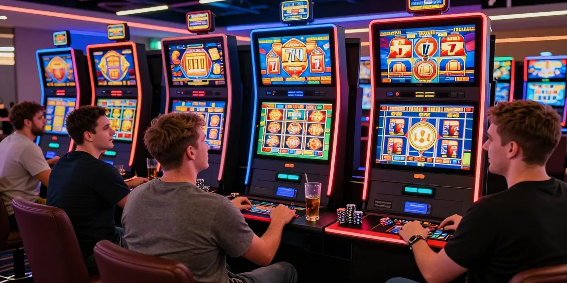 Exciting slot777 gaming scene with players enjoying their online casino experience.