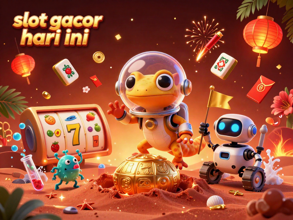 Experience thrilling moments with slot gacor hari ini showcasing colorful slot reels and magical casino elements.