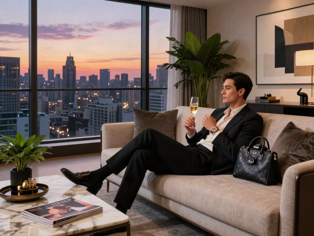 Gaya hidup mewah luxury111 dengan pemandangan kota indah dan suasana elegan