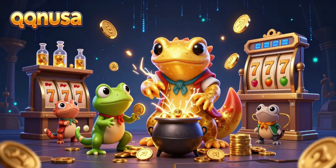 Engage with qqnusa's vibrant casino atmosphere, where magical alchemists create wealth and excitement.