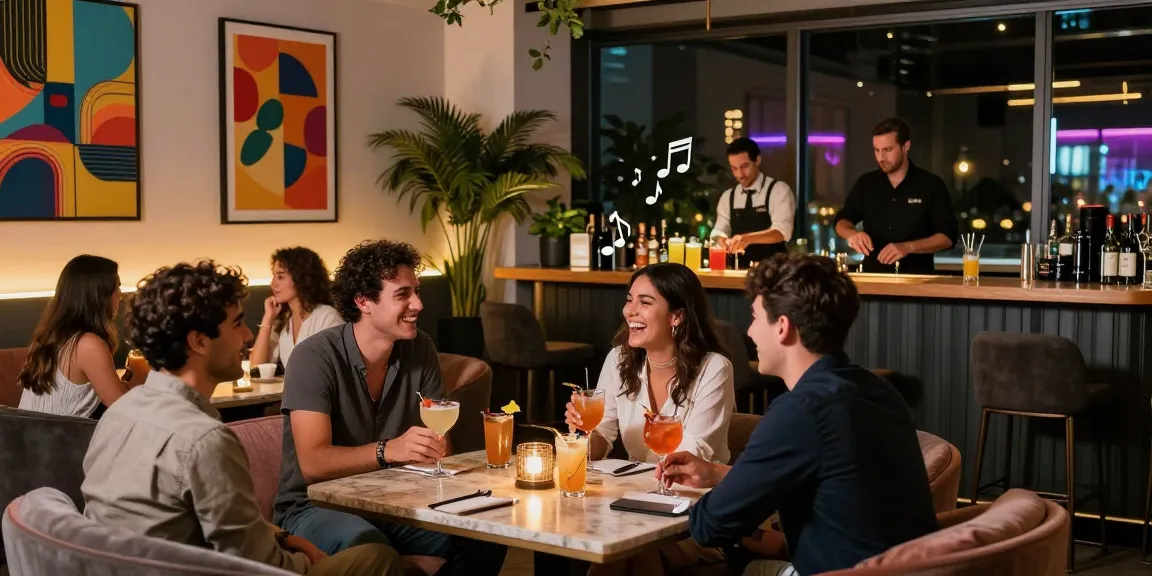 Engaging nightlife at a popular 유흥사이트 with friends enjoying cocktails and lively atmosphere.